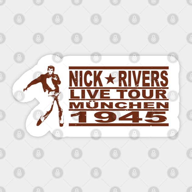 Nick Rivers on Tour Vintage Sticker by Fanisetas